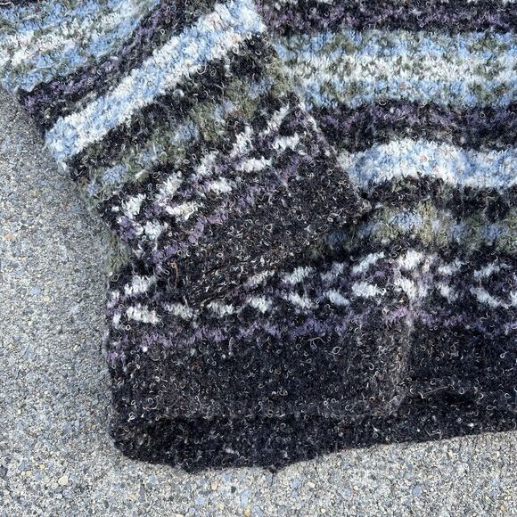 Vintage 90s Y2K Fair Isle Knit Boxy Sweater - Picture 3 of 6
